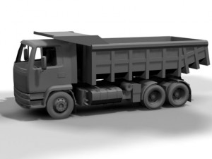 daf dump truck 3D 模型