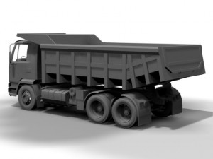 daf dump truck 3D 模型