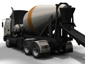 daf cement mixer Modelo 3D
