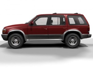 2001 ford explorer 3D-Modell