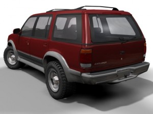 2001 ford explorer 3D-Modell