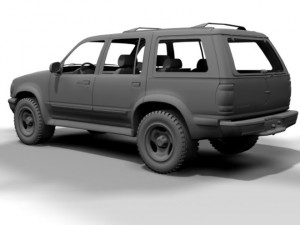 2001 ford explorer 3D-Modell