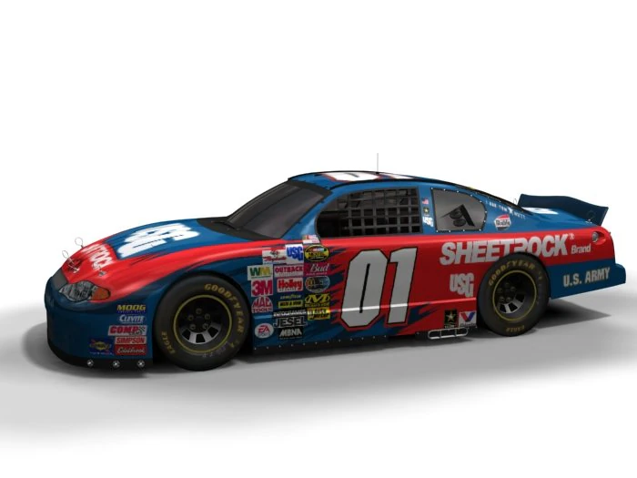 nascar chevy 01 3D Model .c4d .max .obj .3ds .fbx .stl .blend