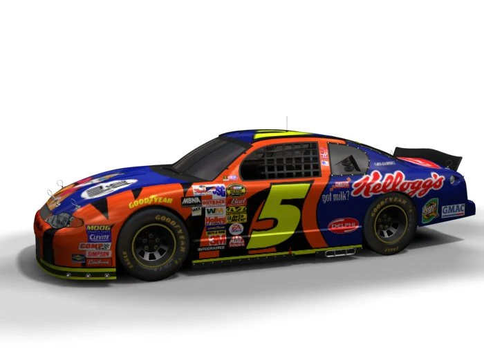Chevrolet 5 da Nascar Modelo 3D .c4d .max .obj .3ds .fbx .stl .blend