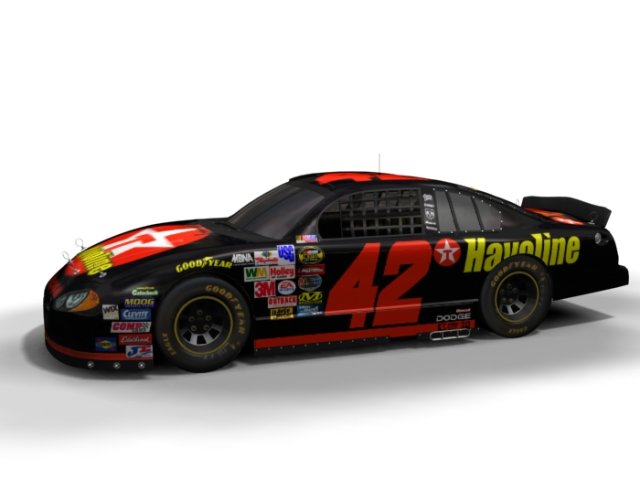 nascar dodge 42 3D 模型 .c4d .max .obj .3ds .fbx .stl .blend 