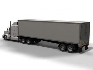 peterbilt with trailer and tank trailer Model 3D