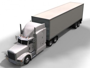 peterbilt with trailer and tank trailer Model 3D