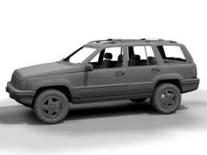 1994 jeep grand cherokee 3D Model