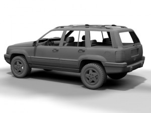 1994 jeep grand cherokee 3D Model