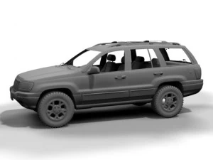 1999 jeep grand cherokee 3D Model