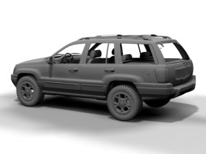 1999 jeep grand cherokee Model 3D