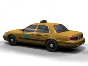 ny taxi ford crown victoria Modelo 3D