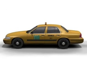 ny taxi ford crown victoria 3D Model
