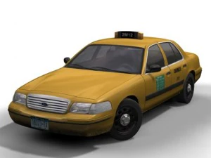 ny taxi ford crown victoria 3D Model