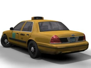 ny taxi ford crown victoria 3D Model