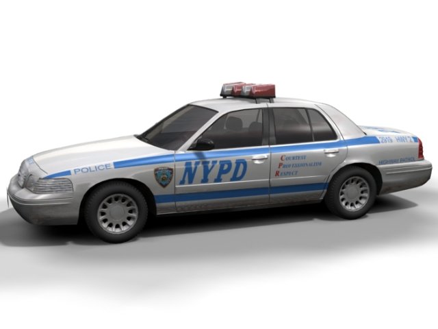 nypd ford crown victoria 3Dモデル .c4d .max .obj .3ds .fbx .stl .blend 