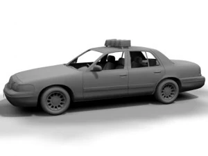 nypd ford crown victoria 3D Model