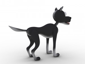 cartoon dog - rigged 3D मॉडल