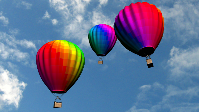 air baloon 3D Model .c4d .max .obj .3ds .fbx .stl .blend 