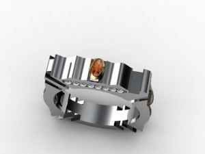 moolie ring Modello 3D