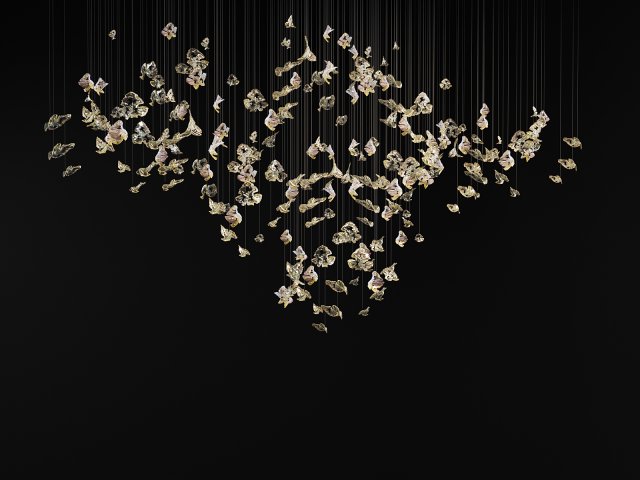dancing leaves Model 3D .c4d .max .obj .3ds .fbx .stl .blend 