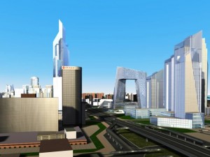 cctv building china 001 Model 3D