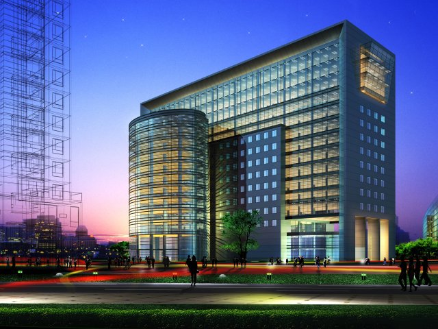 3d building 005 3D मॉडल .c4d .max .obj .3ds .fbx .stl .blend 