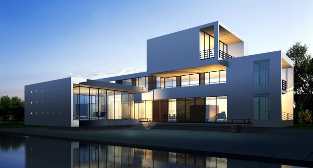 3d building 008 Modello 3D .c4d .max .obj .3ds .fbx .stl .blend 