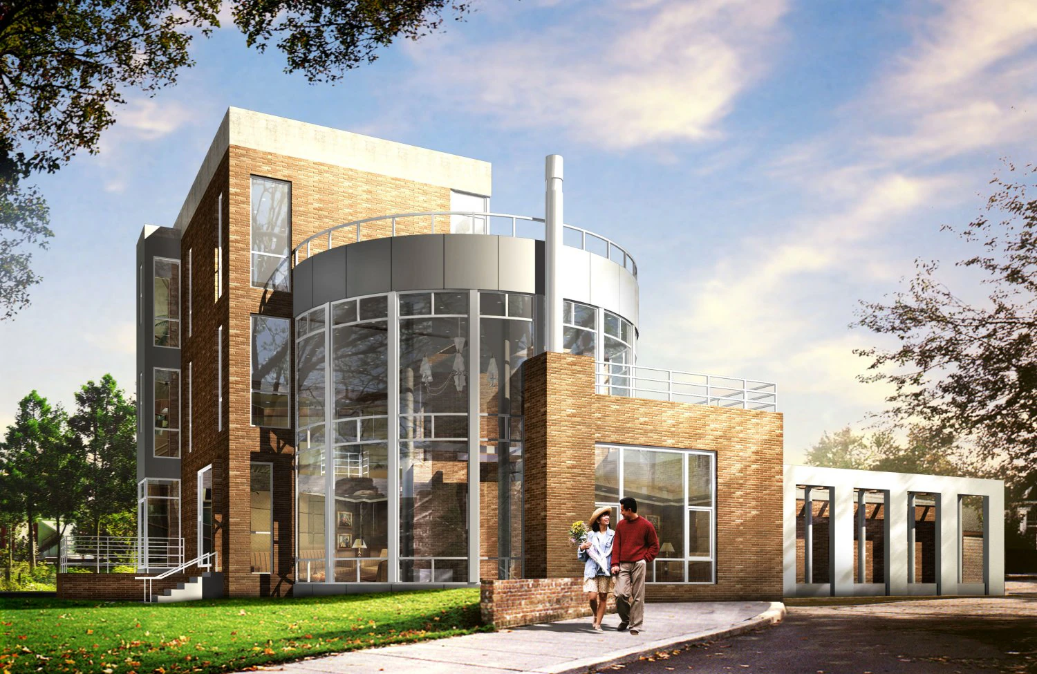 3d building 009 3D Model .c4d .max .obj .3ds .fbx .stl .blend 