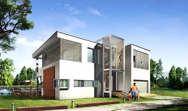 3d building 014 3D Model .c4d .max .obj .3ds .fbx .stl .blend 