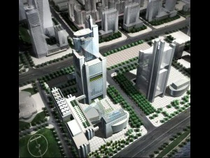 3d building 023 3D Model