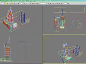 3d building 023 Modello 3D