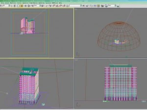 3d building 024 3D Model