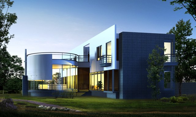 3d building 035 3D 모델 .c4d .max .obj .3ds .fbx .stl .blend 