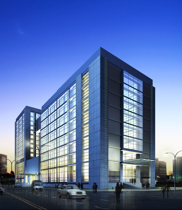 3d building 036 Model 3D .c4d .max .obj .3ds .fbx .stl .blend 