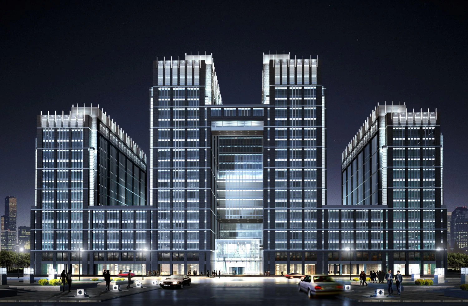 3d building 043 3D Model .c4d .max .obj .3ds .fbx .stl .blend 