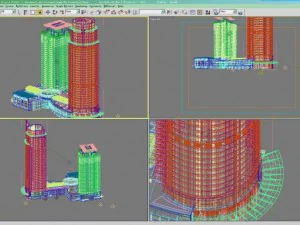 3d building 045 3D Model