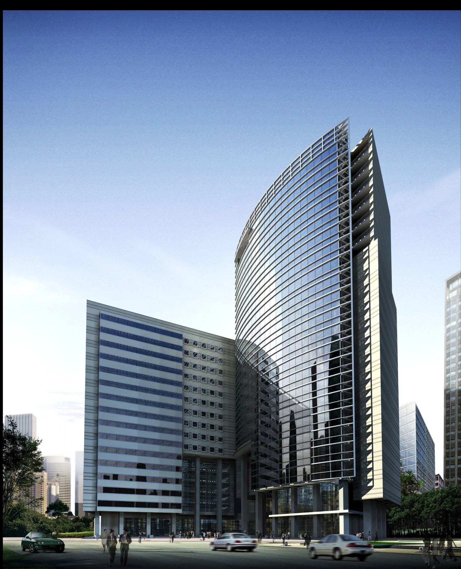 3d building 055 3D Model .c4d .max .obj .3ds .fbx .stl .blend 