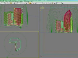 3d building 055 3D Model