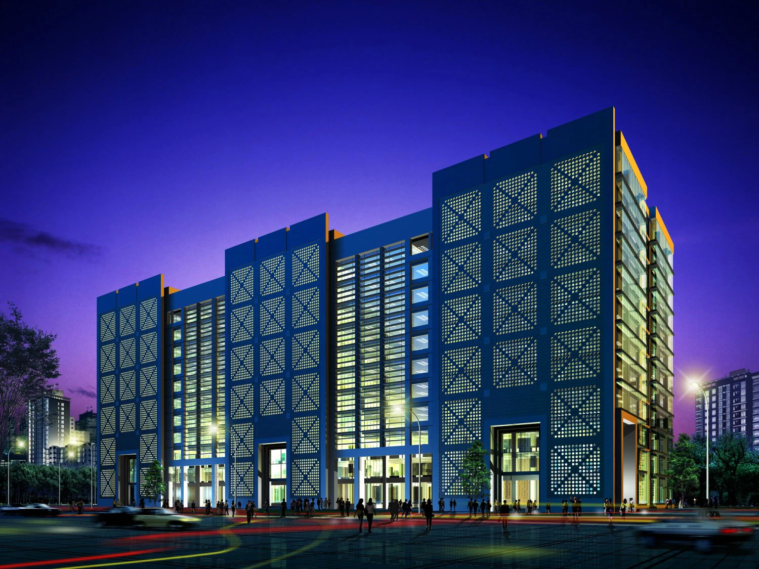 3d building 056 3D Model .c4d .max .obj .3ds .fbx .stl .blend 