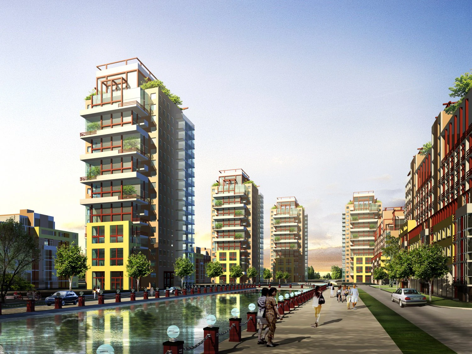 3d building 066 3D Model .c4d .max .obj .3ds .fbx .stl .blend 