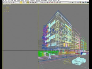 3d building 077 3D Model