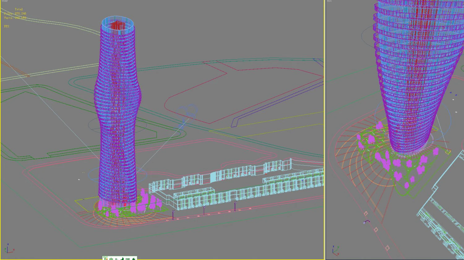 3d building 122 3D Model .c4d .max .obj .3ds .fbx .stl .blend 