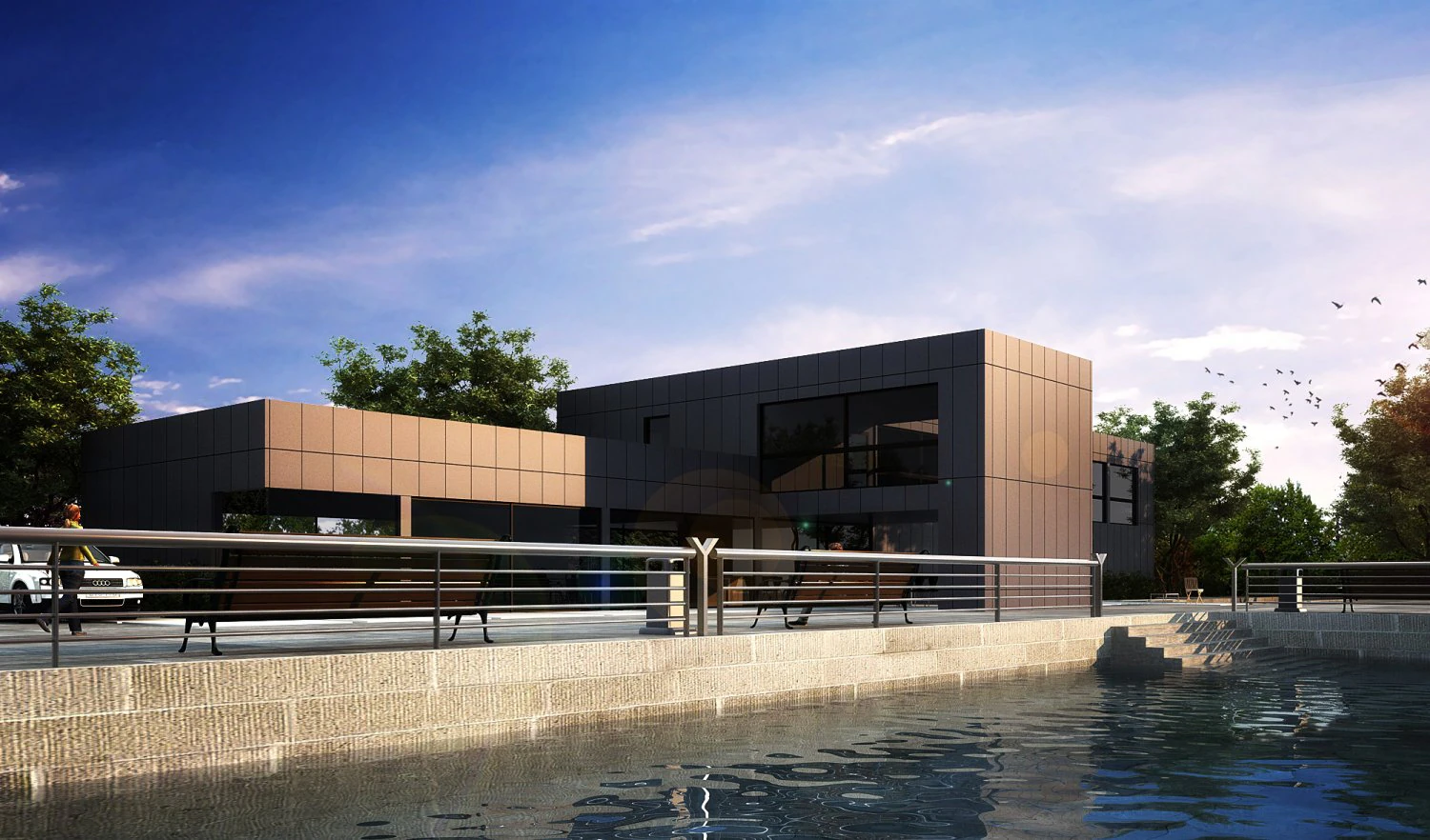 3d building 127 3D Model .c4d .max .obj .3ds .fbx .stl .blend 