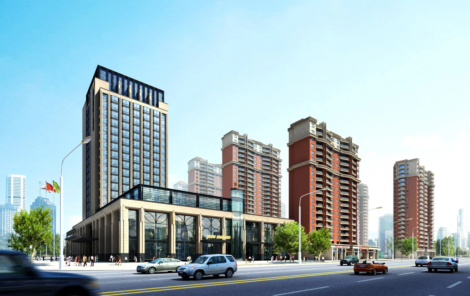 3d building 173 3D Model .c4d .max .obj .3ds .fbx .stl .blend 