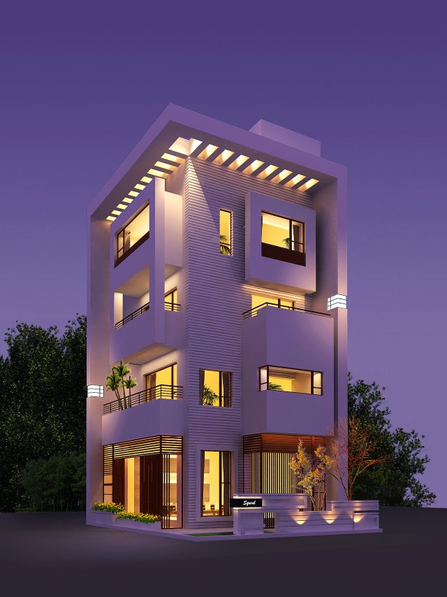 3d building 186 3D Model .c4d .max .obj .3ds .fbx .stl .blend 