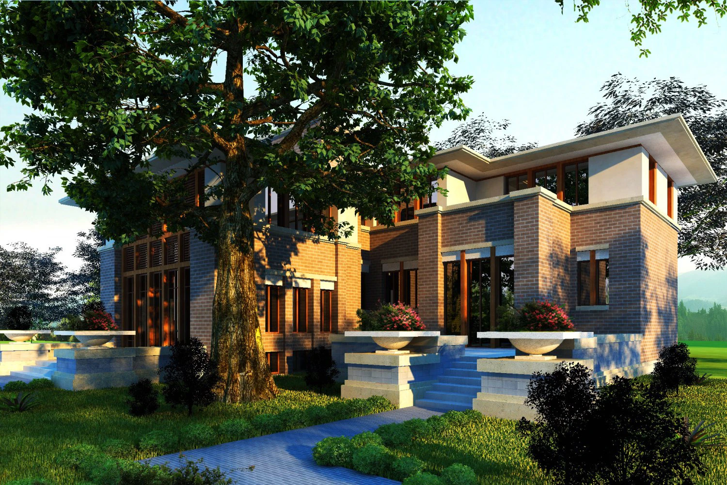 3д здание 187 3D Модель .c4d .max .obj .3ds .fbx .stl .blend 