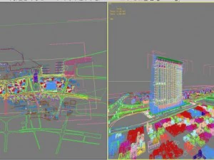 3d building 206 3D Model