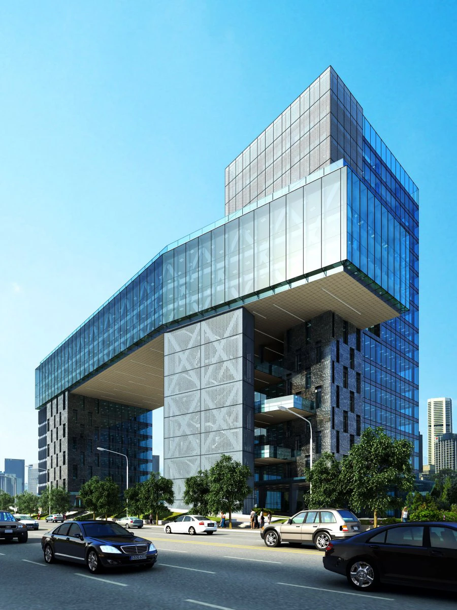 3d building 207 3D Model .c4d .max .obj .3ds .fbx .stl .blend 
