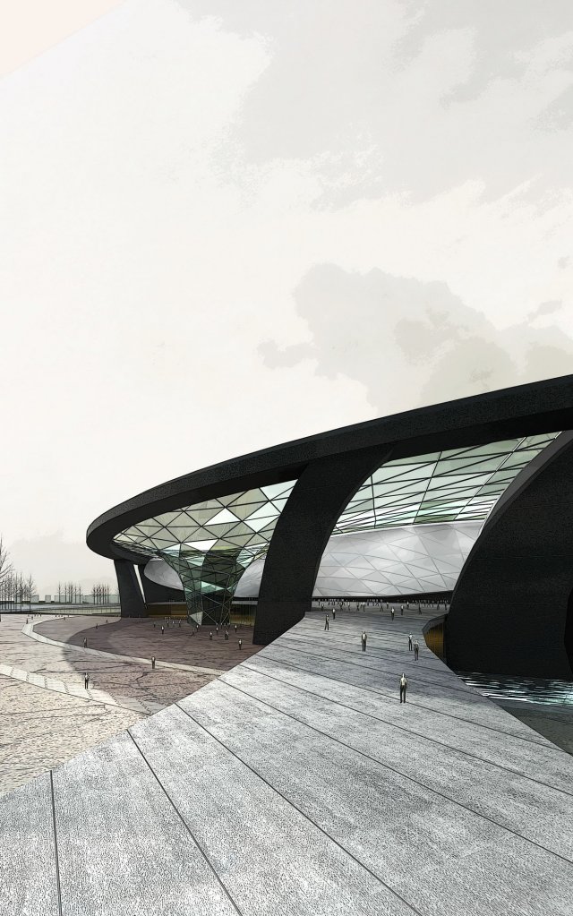 3d building 221 3D Model .c4d .max .obj .3ds .fbx .stl .blend 